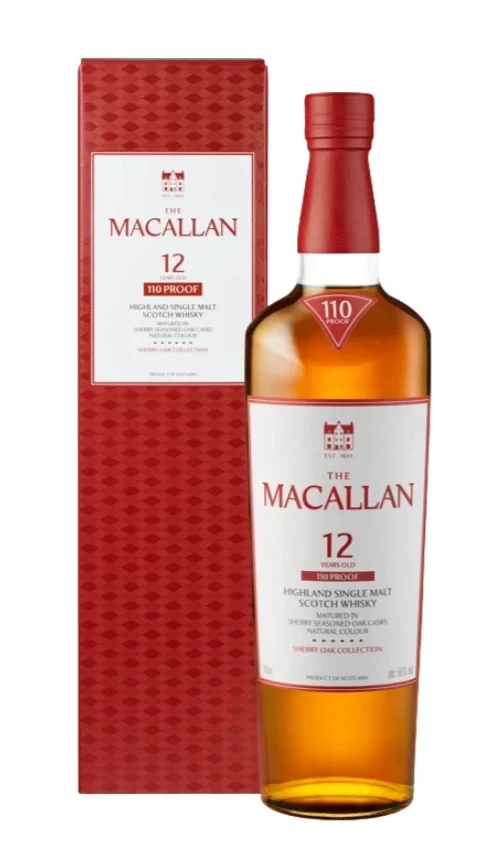 The Macallan Sherry Oak 12 Year Old 110 Proof Single Malt Scotch Whisky - Whiskey