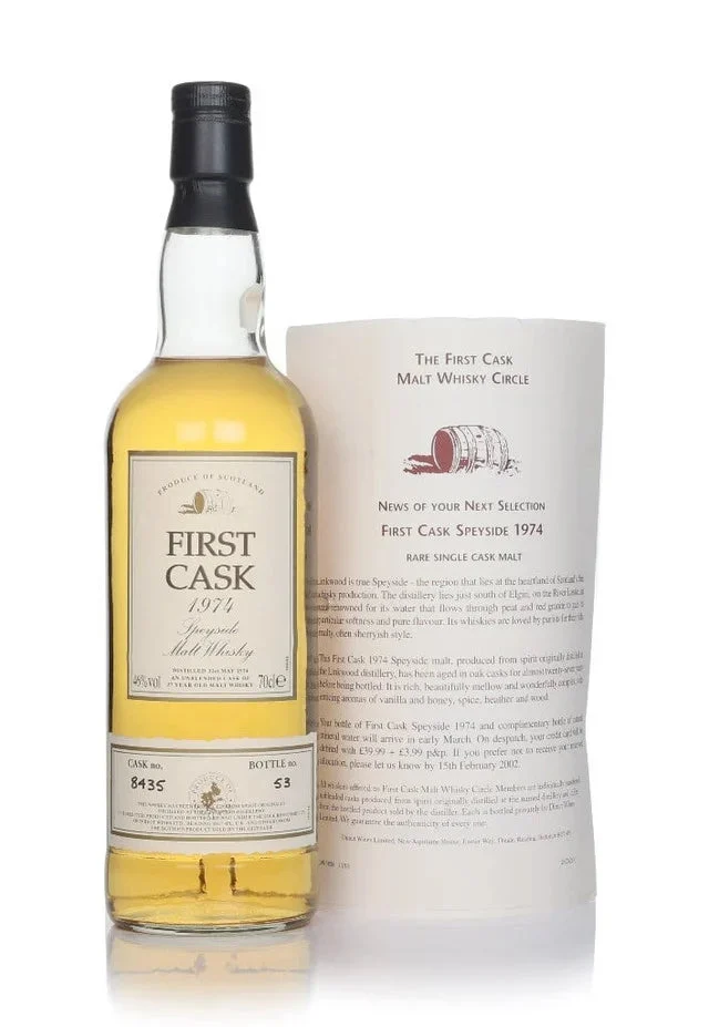 Linkwood 27 Year Old 1974 Cask #8435 - First Cask Single Malt Scotch Whisky | 700ML