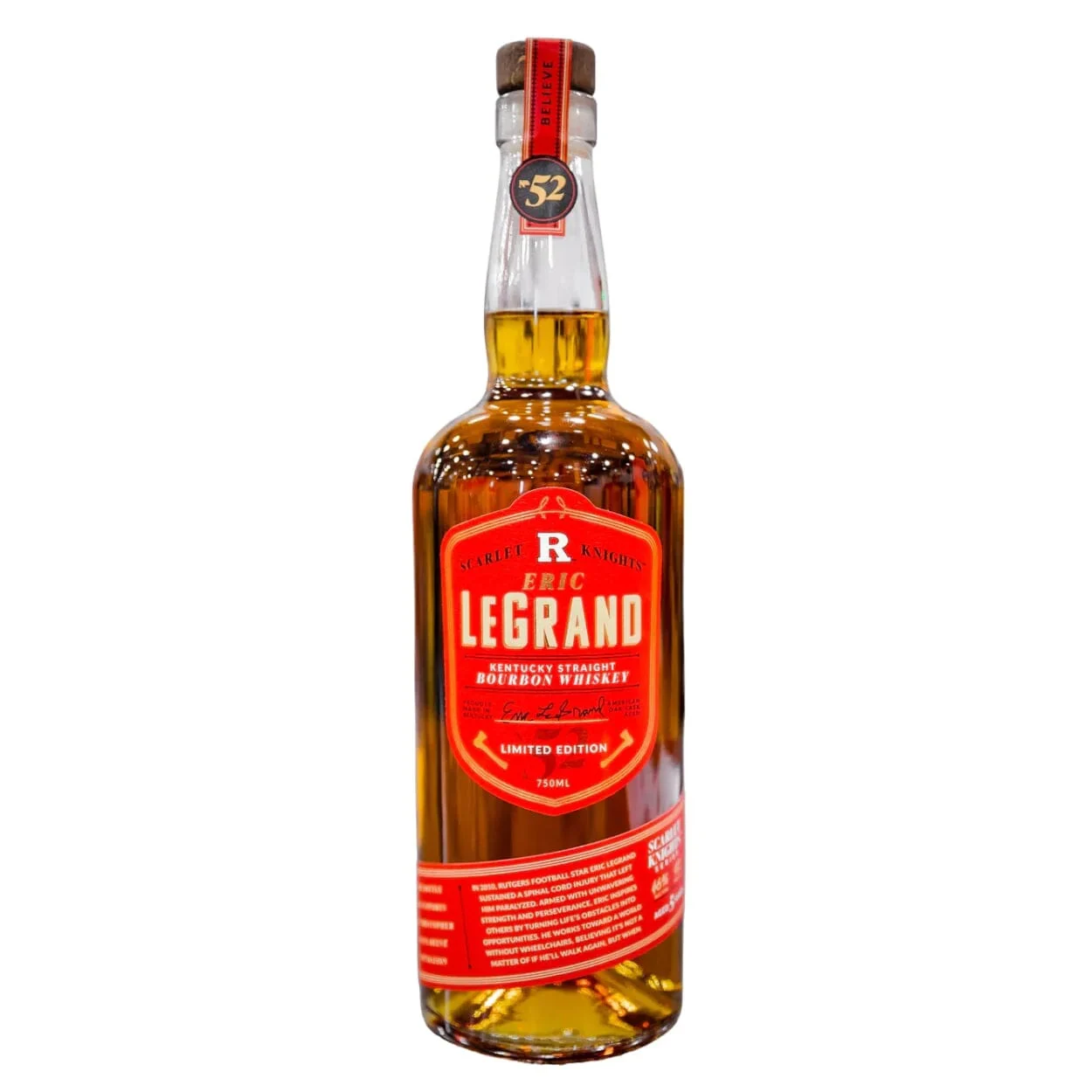 Eric LeGrand Rutgers Scarlet Knight Series Kentucky Straight Bourbon Whiskey