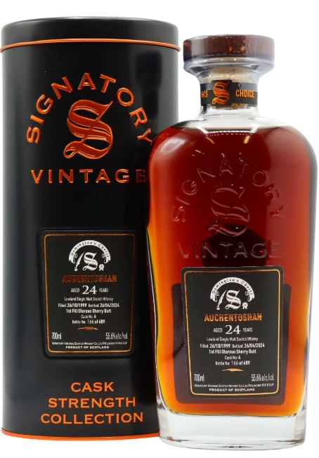 Auchentoshan Signatory Vintage Symington’s Choice 1999 24 Year Old Single Malt Scotch Whisky | 700ML - Whiskey