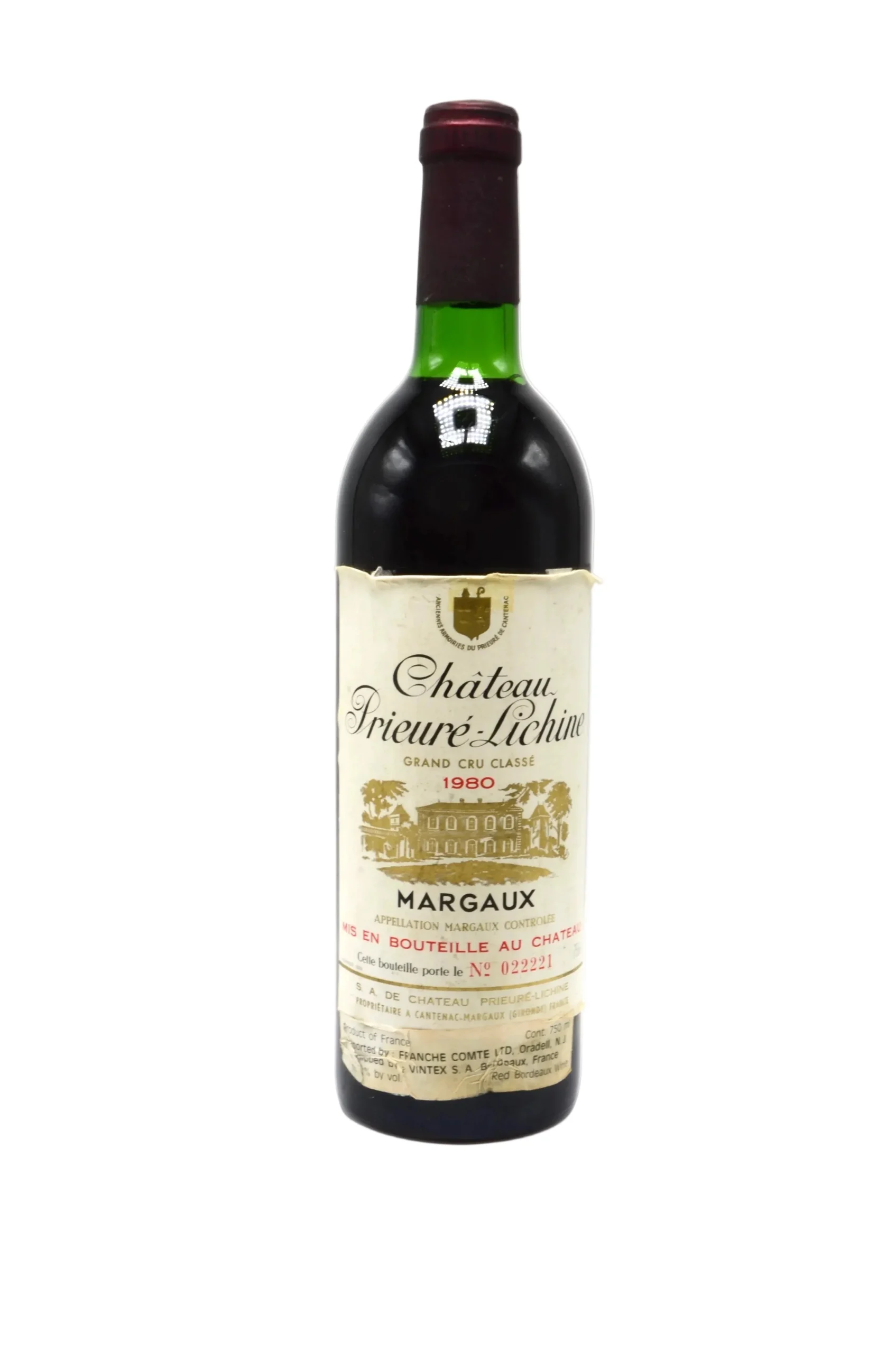 1980 | Chateau Prieure-Lichine | Margaux