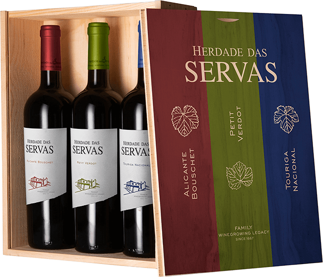 Conjunto Herdade Das Servas Monocastas Rouge