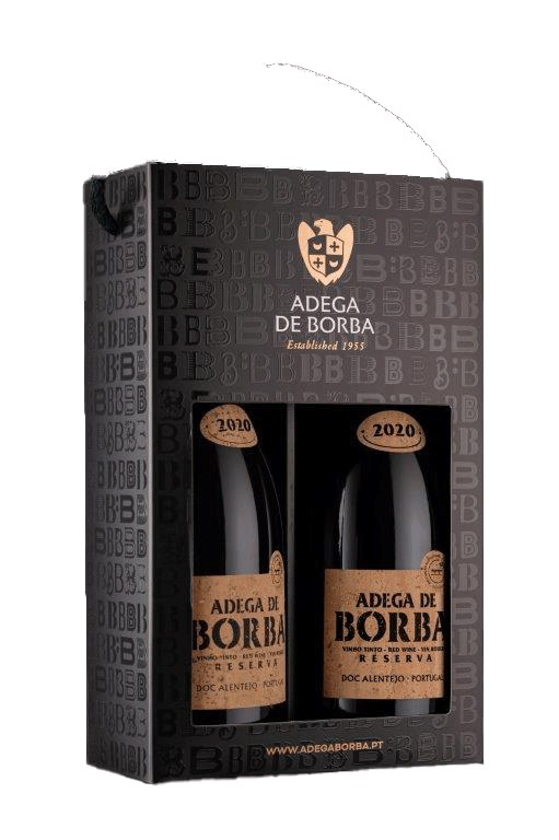 Conjunto Adega Borba Reserva Rotulo Cortiça Tinto 2022 - WineVins