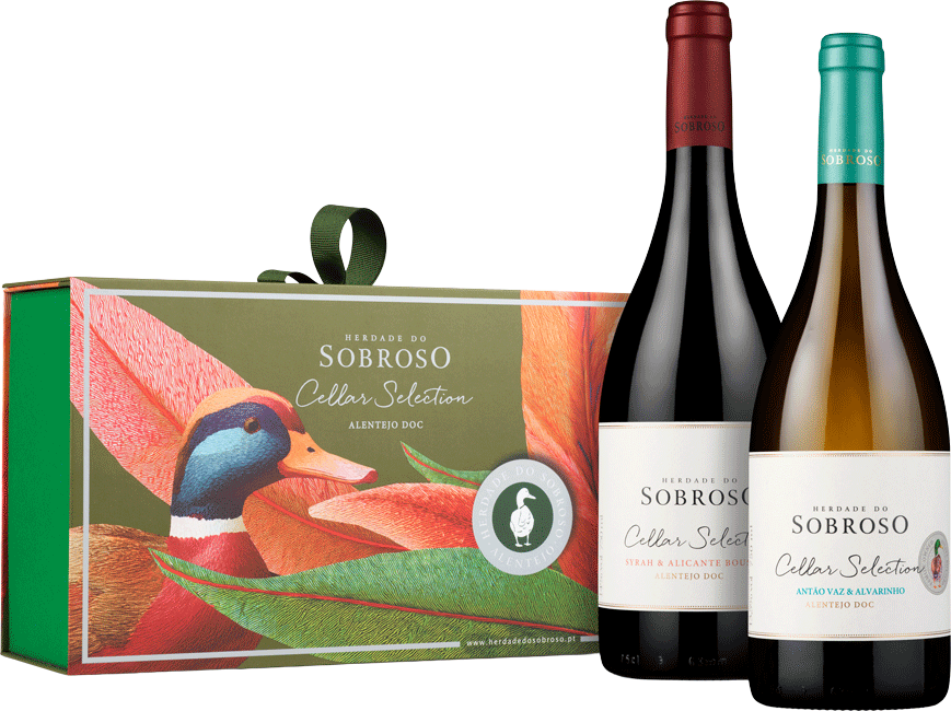 Conjunto Herdade Sobroso Cellar Selection Tinto & Branco - Herdade do Sobroso