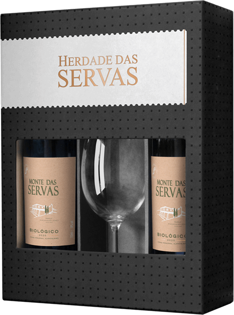 Conjunto Herdade Das Servas Biológico Rouge (verre) 2020