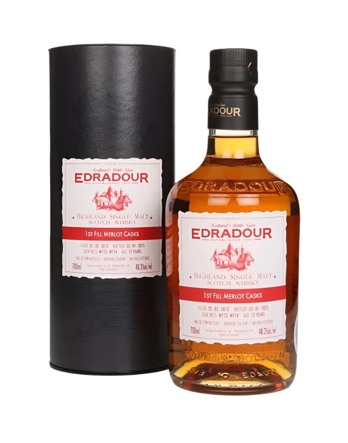 Edradour 12 Year Old 2012 - Michael Eppan Merlot Single Malt Scotch Whisky | 700ML