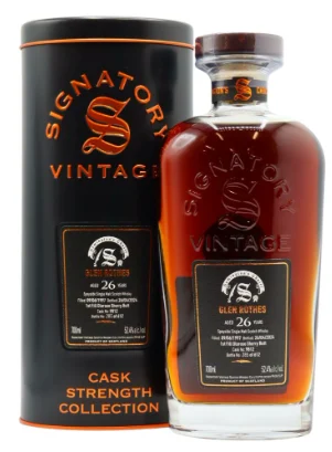 Glenrothes 26 Year Old Signatory Vintage Symington’s Choice 1997 Single Malt Scotch Whisky | 700ML - Whiskey