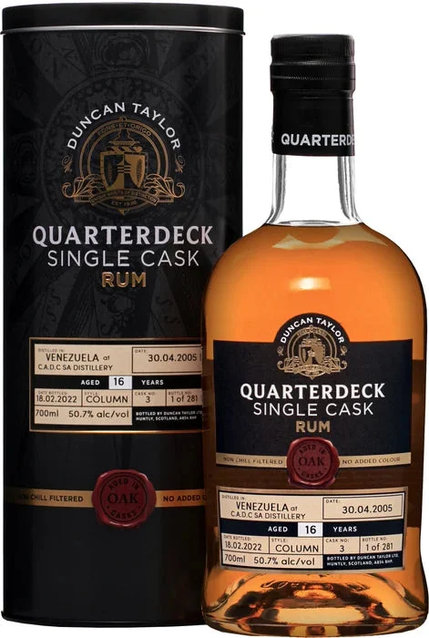 Duncan Taylor Quarterdeck Single Cask Venezuela CADC 2005 16 Year Old | 700ML - Rum