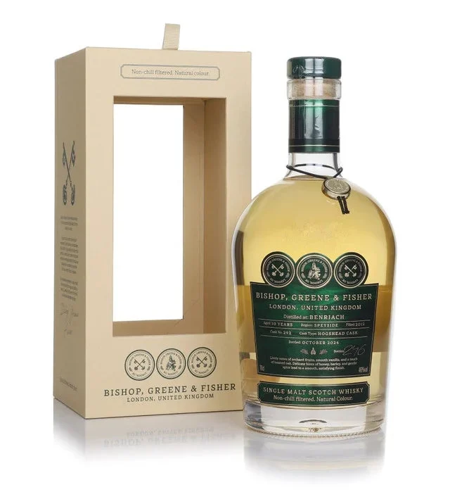 Benriach 10 Year Old - Bishop, Greene & Fisher Single Malt Scotch Whisky | 700ML