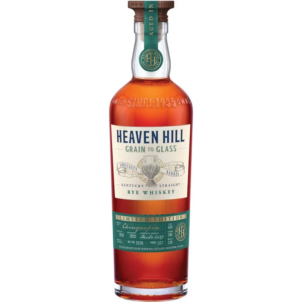 Heaven Hill Grain to Glass Specialty Barrel Series Aged In Chinquapin Oak Rye Whiskey | 700ML