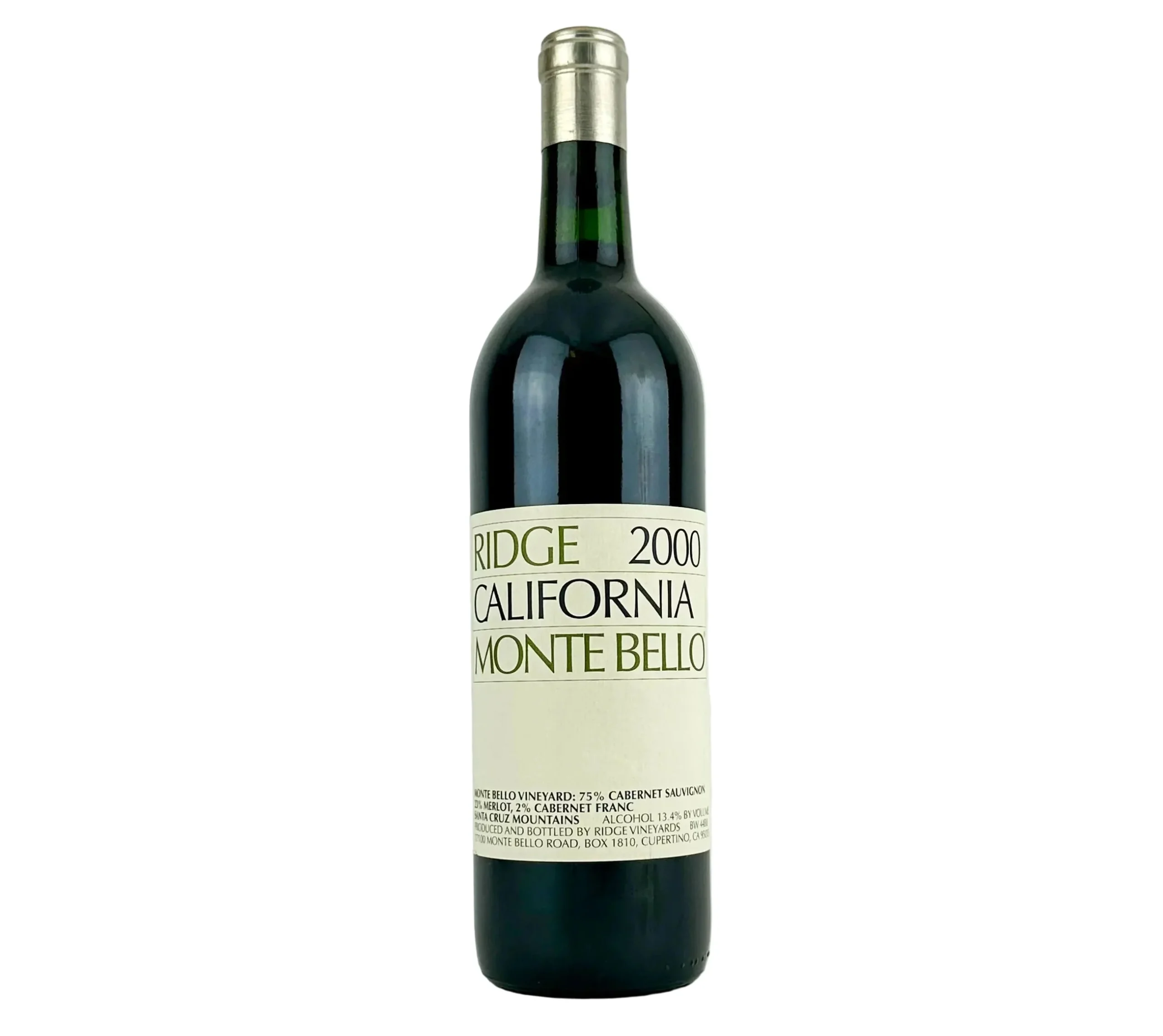 2000 | Ridge Vineyards | Monte Bello - Wine
