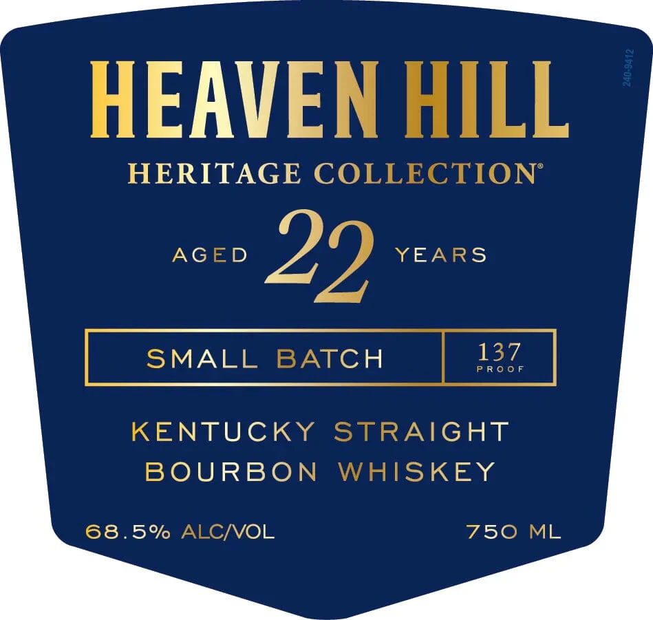 Heaven Hill Heritage Collection 22 Year Old 2026 Release Kentucky Straight Bourbon Whiskey
