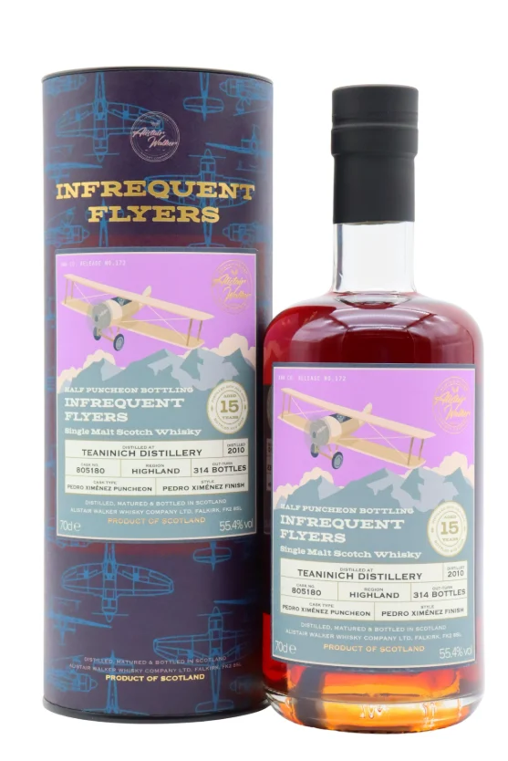 Teaninich Infrequent Flyers Single Cask #805180 15 Year Old 2010 Single Malt Scotch Whisky | 700ML - Whiskey
