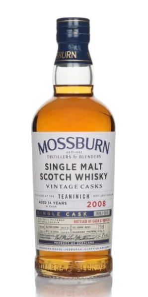 Teaninich 14 Year Old 2008 Vintage Casks Mossburn Single Malt Scotch Whisky | 700ML - Whiskey