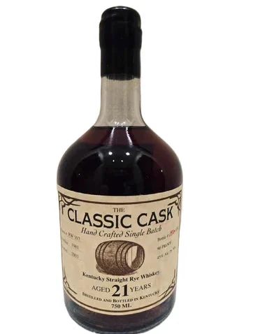 1981 The Classic Cask 21 Year Old Straight Rye Whiskey
