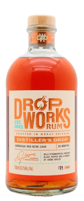 Drop Works Distiller's Drop #002 Bordeaux Red Wine Cask Rum | 700ML