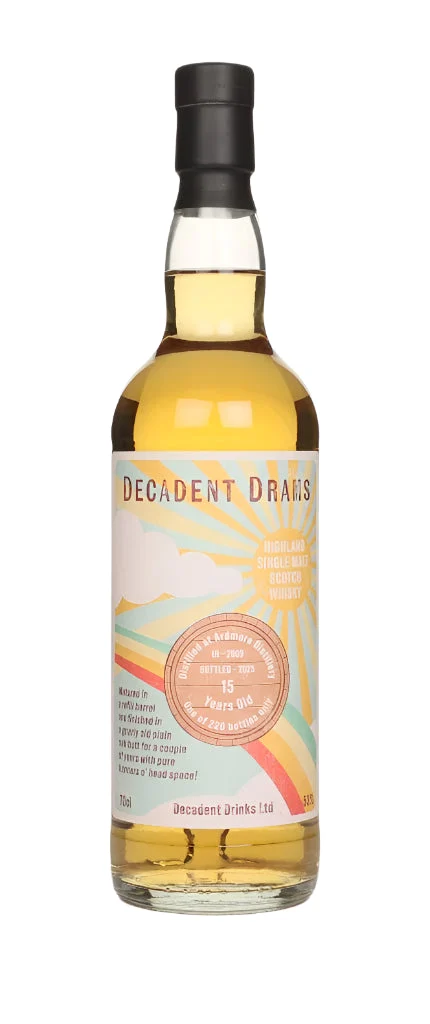 Ardmore 15 Year Old 2009 Decadent Drams (Decadent Drinks) Single Malt Scotch Whisky | 700ML - Whiskey