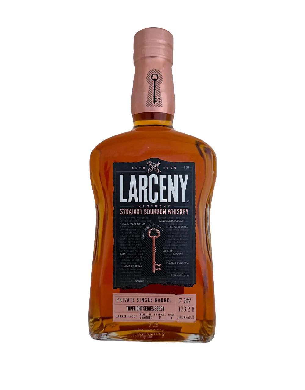 Larceny Topflight Series S3B24 7 Year Old Straight Bourbon Whiskey