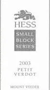 2003 | Hess Persson Estates | Small Block Series Petit Verdot - Wine