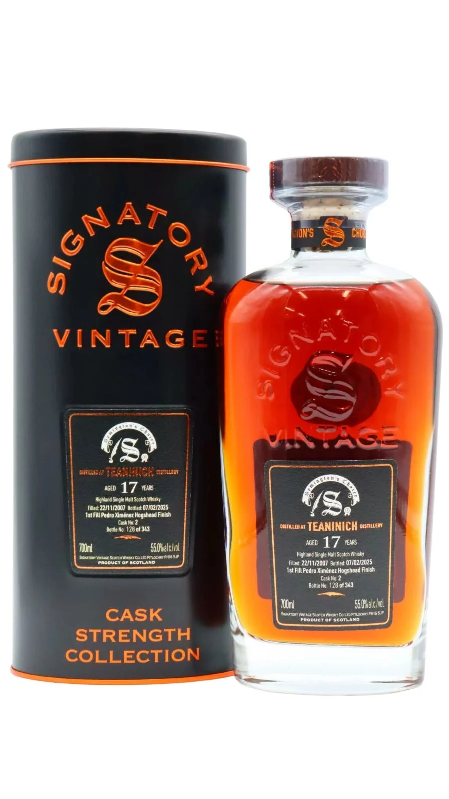 Teaninich Signatory Vintage Symington's Choice Single Cask #2 17 Year Old 2007 Vintage Single Malt Scotch Whisky | 700ML - Whiskey