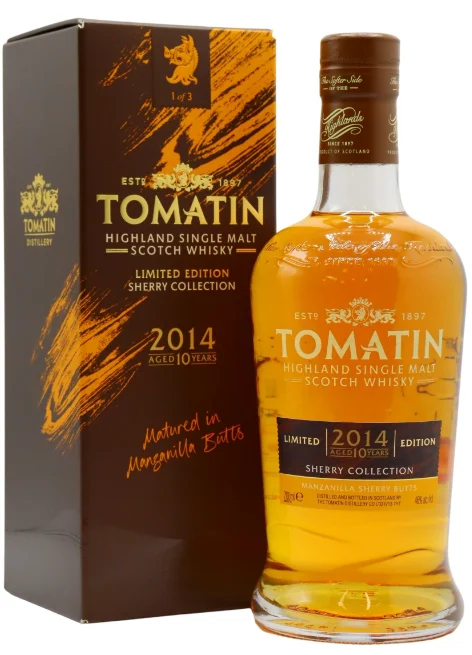 Tomatin 2014 Sherry Collection Manzanilla Cask 10 Year Old Single Malt Scotch Whisky | 700ML - Whiskey
