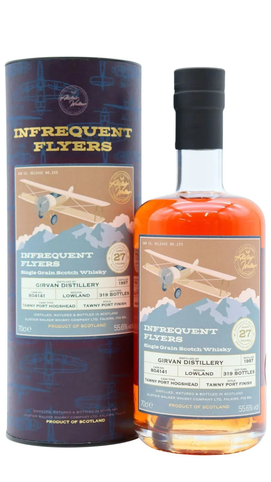 Girvan 27 Year Old 1997 Vintage Infrequent Flyers - Single Cask #804141 Single Grain Scotch Whisky | 700ML