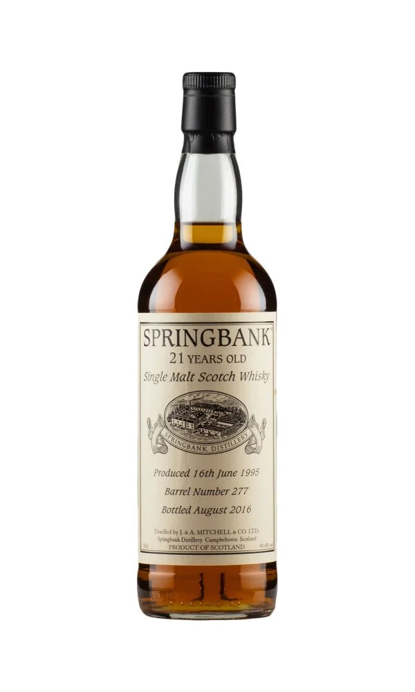 Springbank 21 Year Old Private Sherry Cask #277 1995 Single Malt Scotch Whisky | 700ML - Whiskey