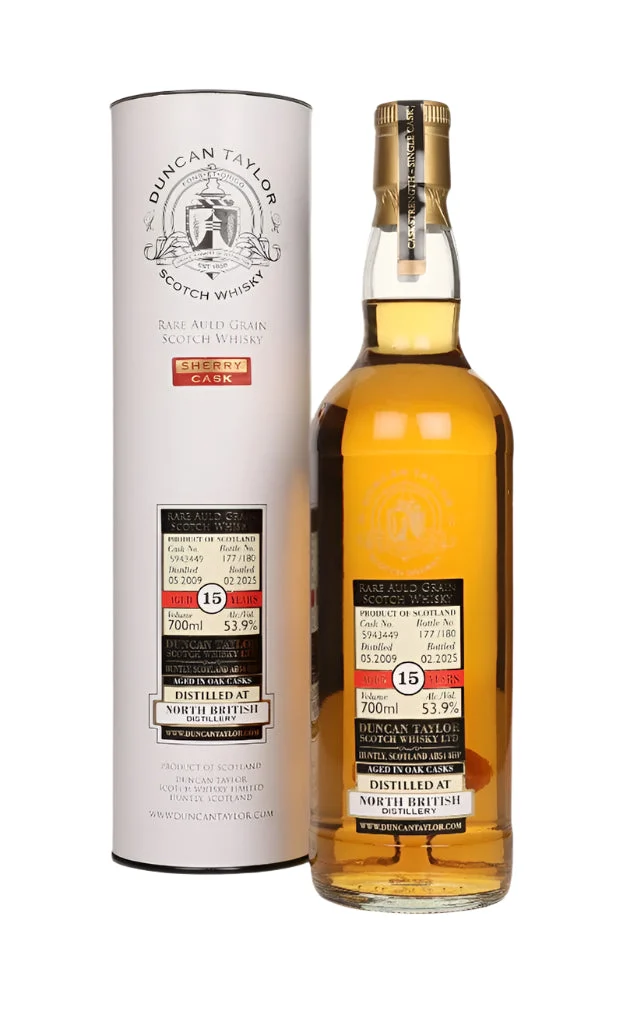 North British 15 Year Old 2009 Cask #5943449 - Rare Auld (Duncan Taylor) Grain Scotch Whisky | 700ML