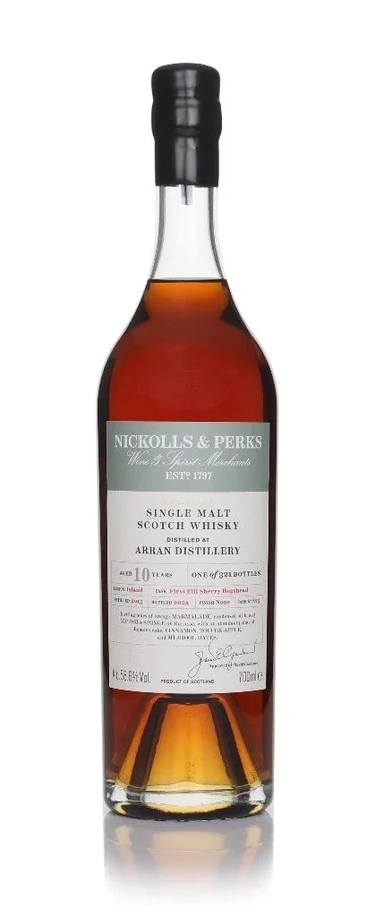 Arran 10 Year Old 2015 Cask #15/0825 - Nickolls & Perks Single Malt Scotch Whisky | 700ML