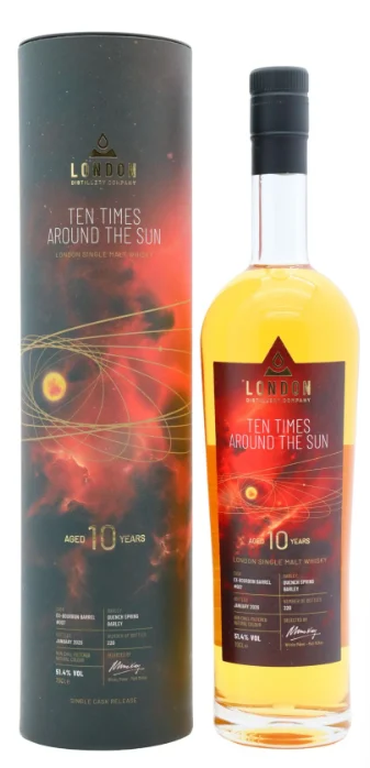 London Distillery Co. Ten Times Around The Sun 10 Year Old Single Malt Whisky | 700ML - Whiskey