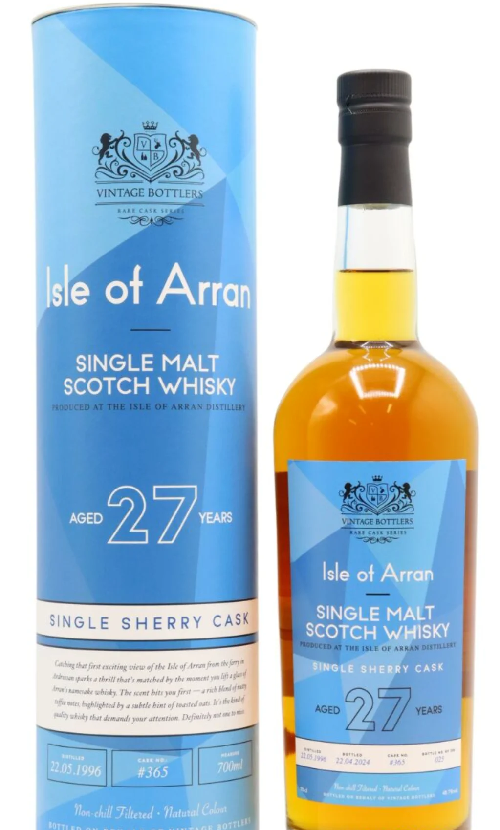 Arran Vintage Bottlers Single Cask #365 1996 27 Year Old Whisky | 700ML - Whiskey
