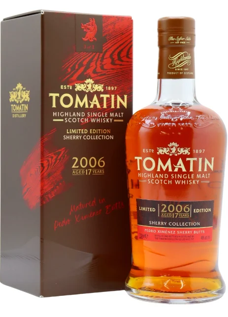 Tomatin Sherry Collection Pedro Ximenez Cask 2006 17 Year Old Single Malt Scotch Whisky | 700ML - Whiskey