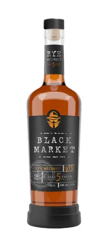 Black Market 5 Year Old Rye Whisky - Whiskey