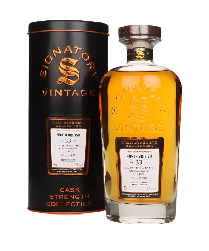 North British 33 Year Old 1991 (Cask #262087) - Cask Strength Collection (Signatory) Single Grain Scotch Whisky | 700ML