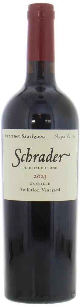 2023 | Schrader Cellars | Heritage Clone To Kalon Vineyard Cabernet Sauvignon - Wine