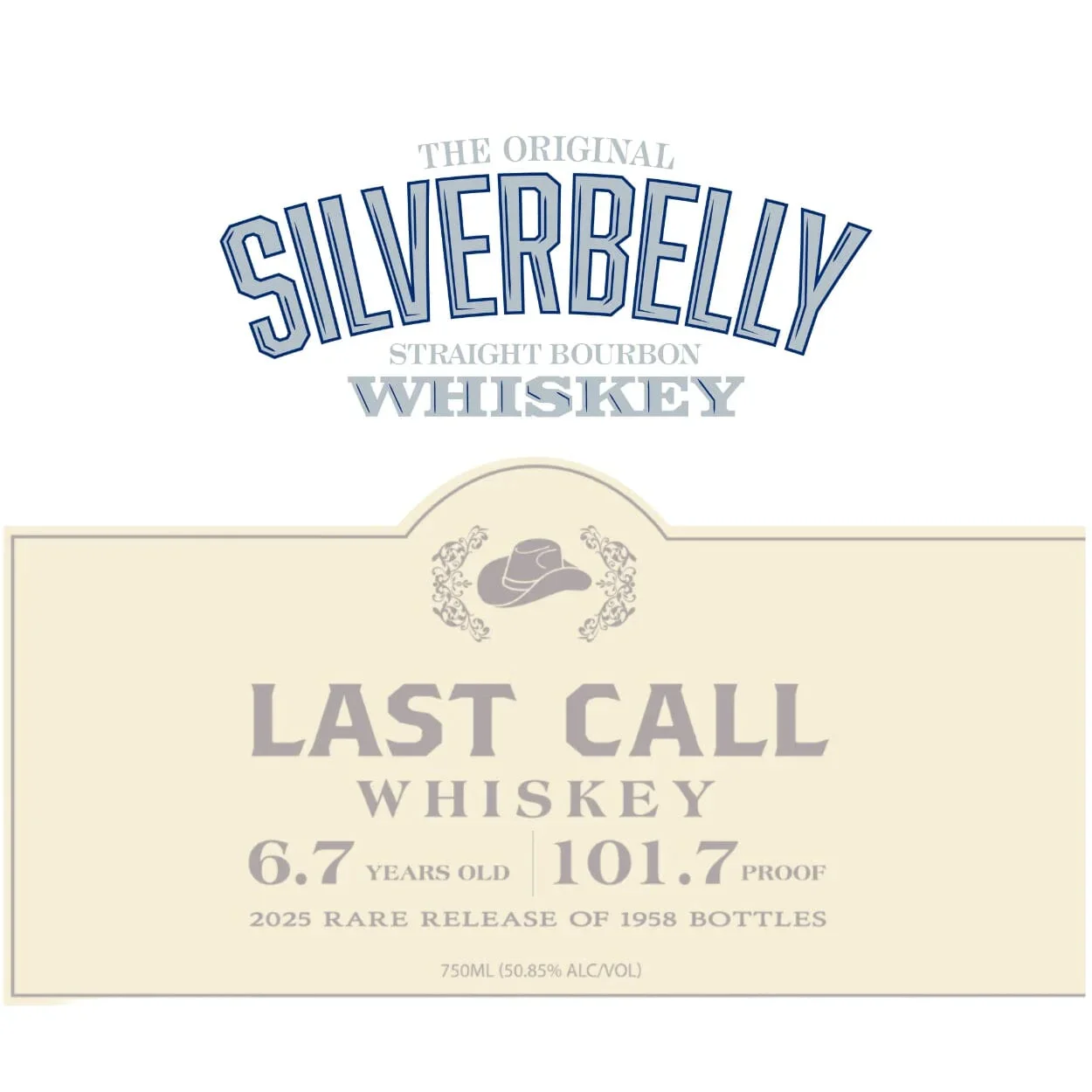 Silverbelly Last Call 2025 Rare Release by Alan Jackson Straight Bourbon Whiskey