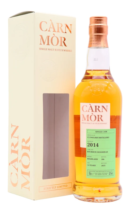 Clynelish Carn Mor Strictly Limited Bourbon Cask Finish 11 Year Old 2014 Single Malt Scotch Whisky | 700ML - Whiskey