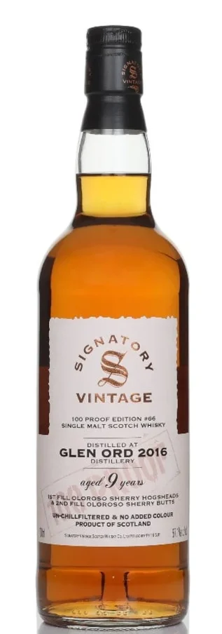 Glen Ord 9 Year Old 2016 - 100 Proof Edition #66 Signatory Single Malt Scotch Whisky | 700ML