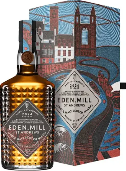 Eden Mill The Art of St Andrews Collection 2024 Release Single Malt Scotch Whisky | 700ML - Whiskey