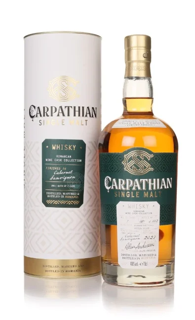 Carpathian Cabernet Sauvignon Cask Finish Romanian Wine Cask Collection Single Malt Whisky | 700ML - Whiskey