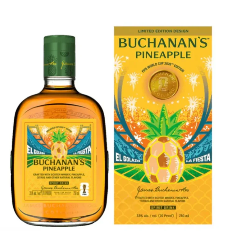 Buchanan's Pineapple FIFA World Cup 2026 Limited Edition Blended Scotch Whisky | 700ML - Whiskey