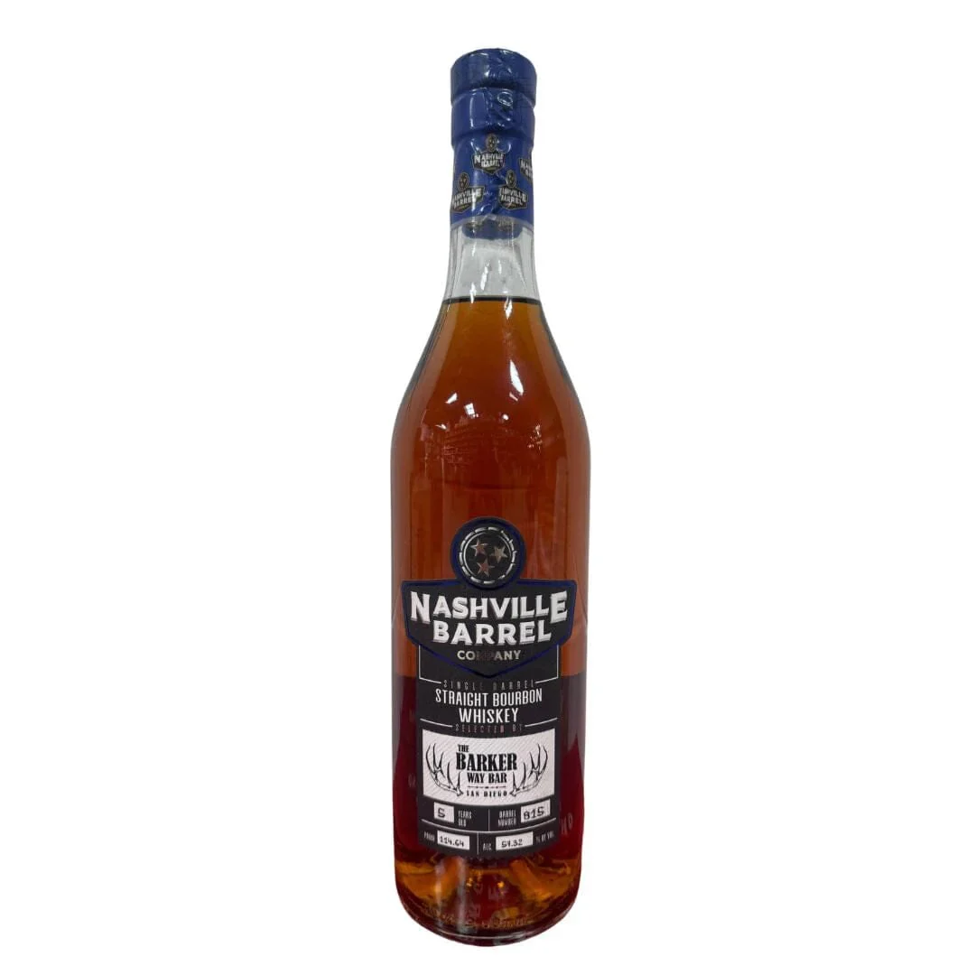 Nashville Barrel Company Single Barrel Privately Selected by Barker Way Straight Bourbon Whiskey
