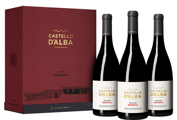 Conjunto 3 Botellas Castello D´alba Reserva Tinto 2022 - Rui Roboredo Madeira