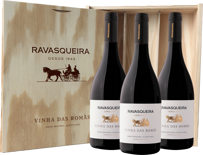 Conjunto De 3 Ravasqueira Vinha Das Romas Tinto 2023 - WineVins