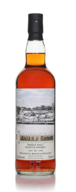 Royal Brackla 11 Year Old Distilleries of Great Britain & Ireland James Eadie Single Malt Scotch Whisky | 700ML - Whiskey
