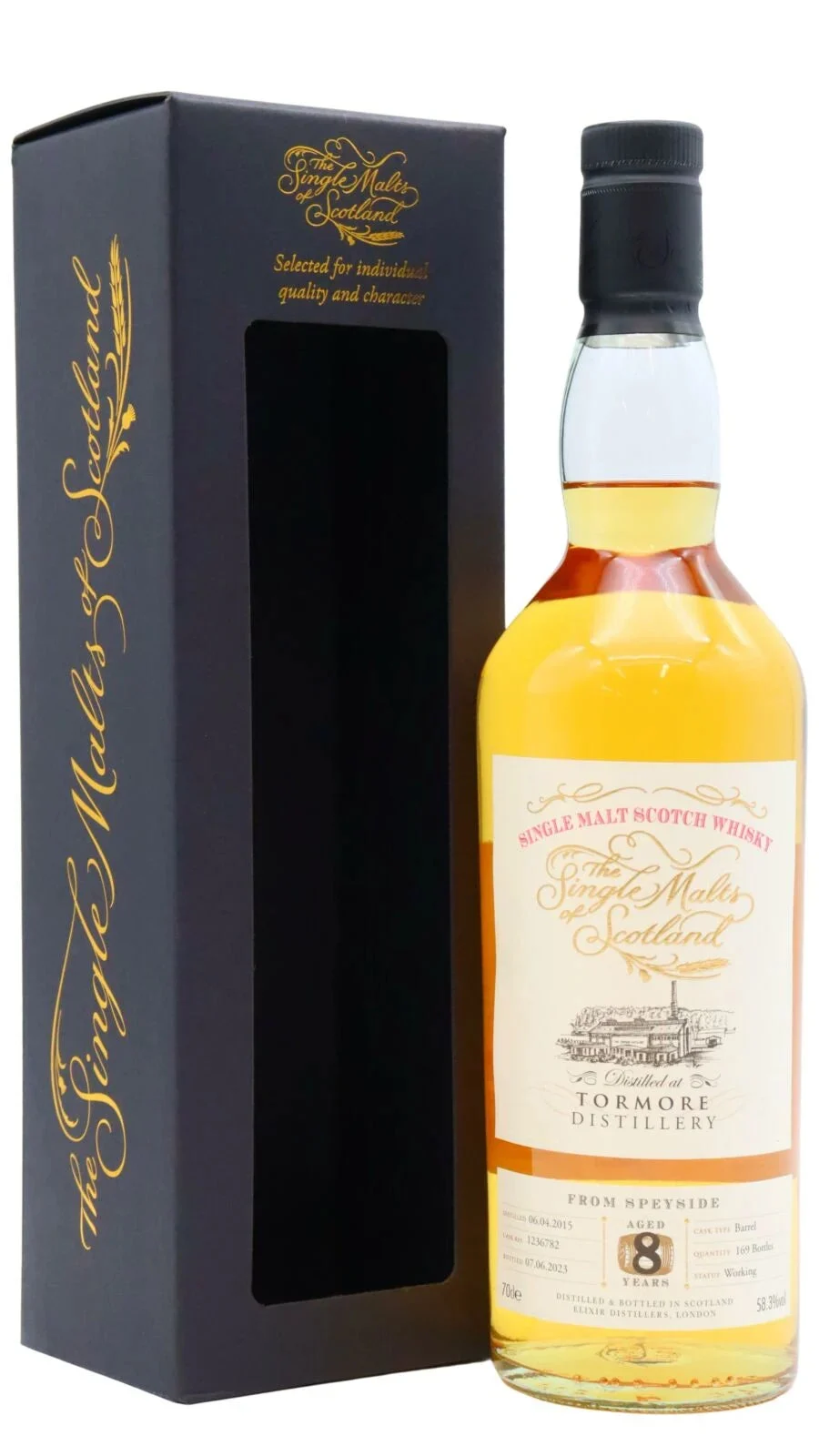 Tormore Single Malts Of Scotland Single Cask #1236782 Whisky 8 Year Old Single Malt Scotch Whisky | 700ML - Whiskey