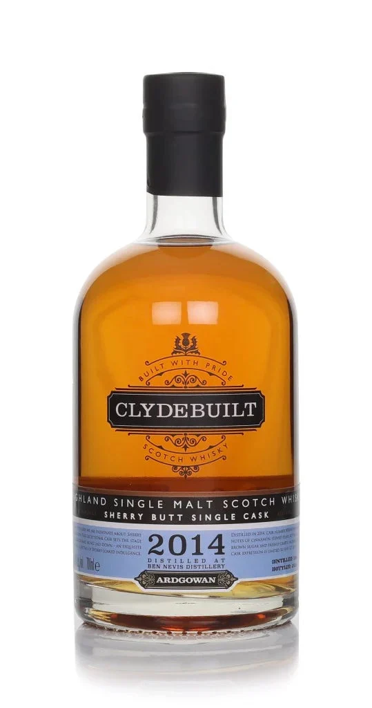 Clydebuilt Ben Nevis 2014 Cask #800040 Sherry Butt (Ardgowan) Single Malt Scotch Whisky | 700ML - Whiskey