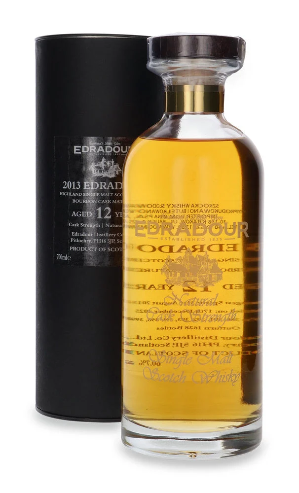 Edradour 12 Year Old (D.2013, B.2025) Bourbon Cask Matured Ibisco Decanter Single Malt Scotch Whisky | 700ML - Whiskey