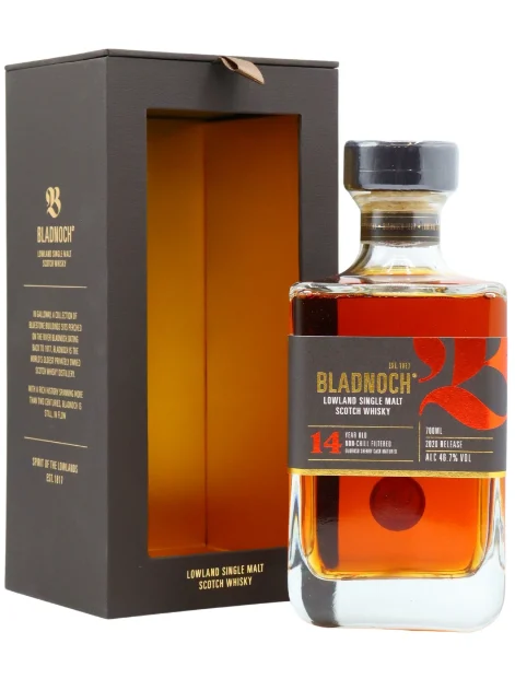 Bladnoch 2020 Release Sherry Cask Matured 14 Year Old Lowland Single Malt Whisky | 700ML - Whiskey