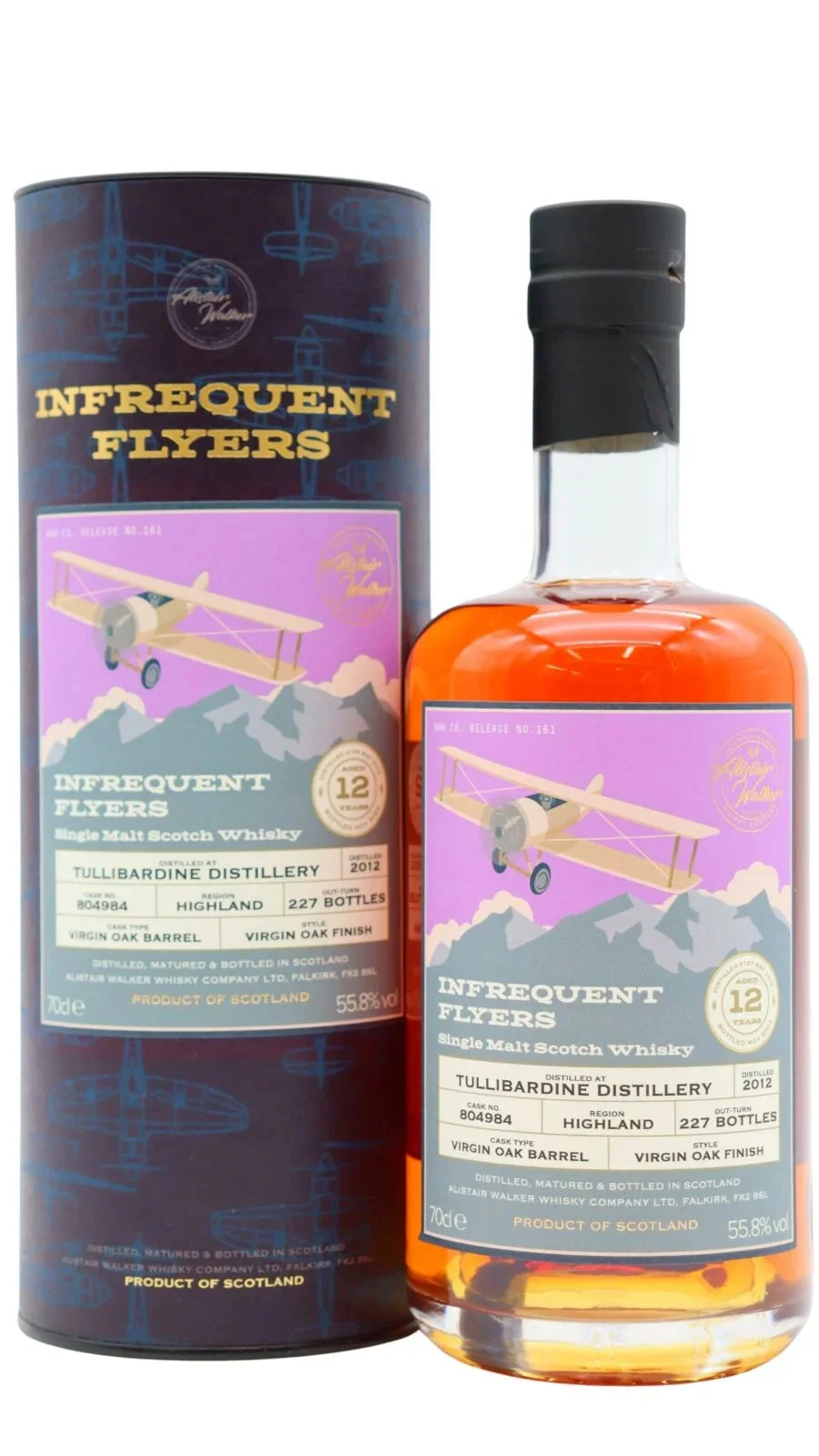 Tullibardine Infrequent Flyers 12 Year Old 2012 Vintage - Single Cask #804984 Single Malt Scotch Whisky | 700ML